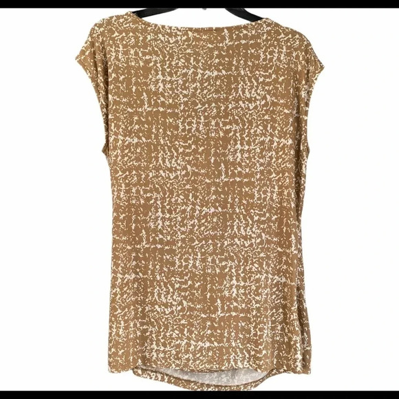 Michael Michael Kors Cowl Neck Surplice Top Sleeveless Size L - Picture 2 of 6